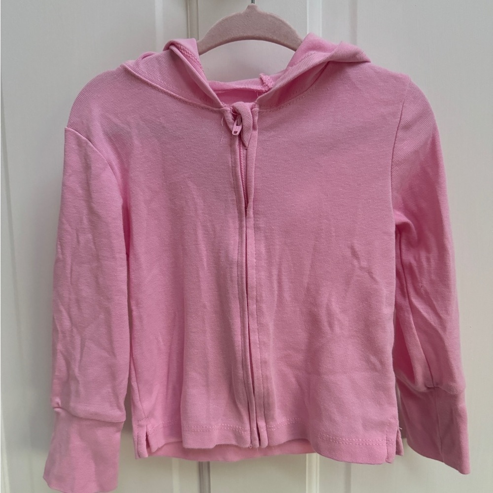 NWOT Hanes 18-24M Girls Pink Lightweight Hoodie Jacket